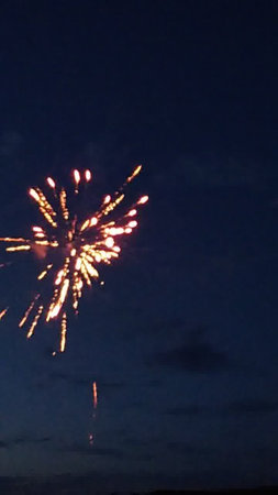 fireworks in the night sky, fireworks in the night sky.の写真素材