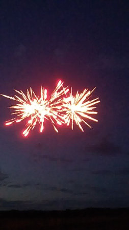 fireworks in the night sky, photo as a background, digital imageの写真素材