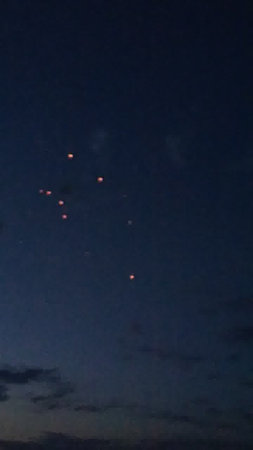 Fireworks in the night sky. Fireworks in the night sky.の写真素材