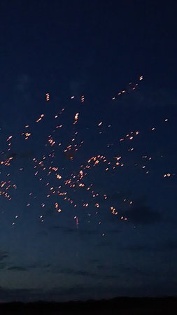 fireworks in the night sky, fireworks in the sky at nightの写真素材