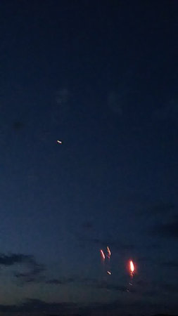 Fireworks in the night sky. Fireworks in the night sky.の写真素材