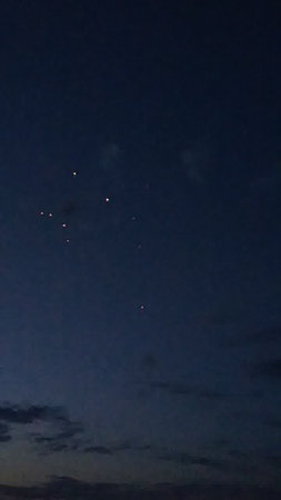 Night sky with stars and clouds. Beautiful night sky with stars.の写真素材