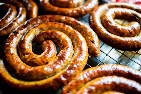 Northern Thai spicy sausageの写真素材