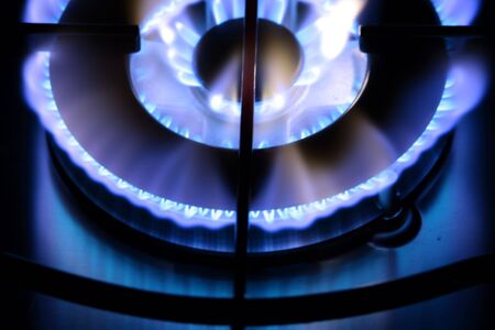 The flame of gas burner