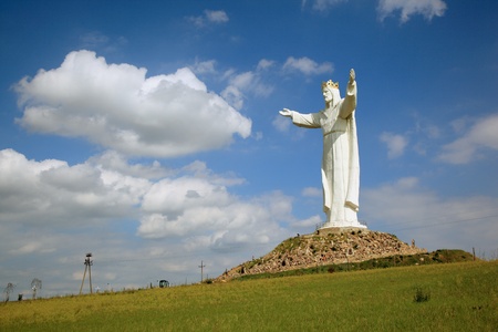 Jesus Christ Monument, Swiebodzin, Polandの写真素材