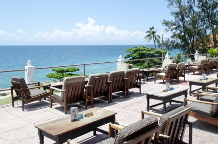 Beach restaurant, Stone Town, Zanzibarのeditorial素材