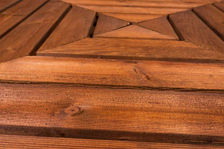 Wooden garden tile の写真素材