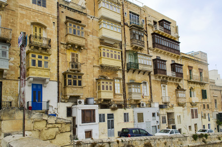 A cityview of La Valetta, Maltaのeditorial素材