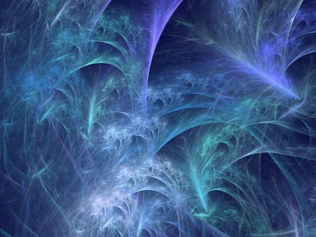 Abstract shapes made of fractal textures.の写真素材