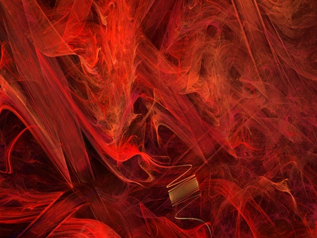 Abstract shapes made of fractal textures.の写真素材