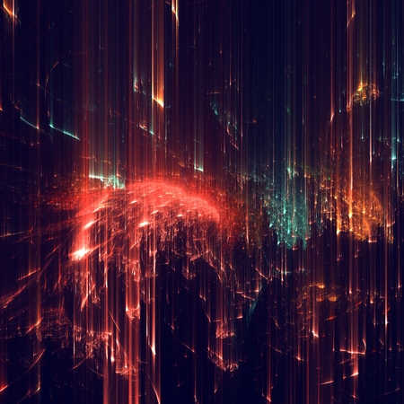 Abstract shapes made of fractal textures. Abstract shapes made of fractal textures.