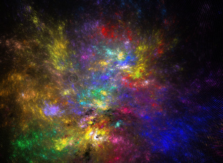 Abstract shapes made of fractal textures.の写真素材