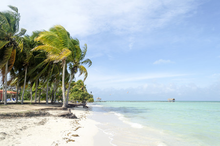 View of tropical beach in Cayo Guillermo - Ciego de Avila Province, Cuba.の写真素材