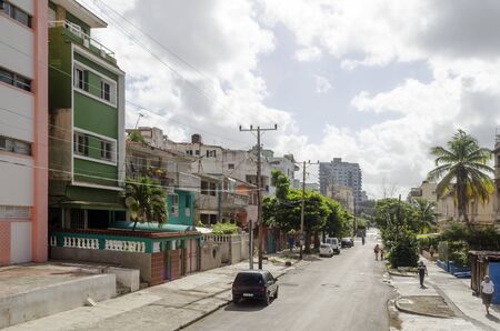 Street of Old Havana on 29 November 2015 in Havana, Cuba.