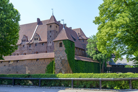 Medieval Teutonic Knights castle in Malbork, Polandのeditorial素材