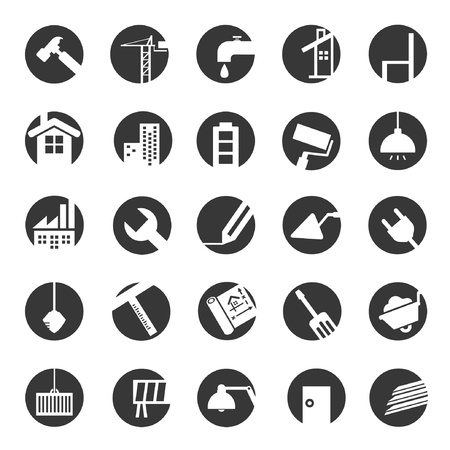 under construction icons, civil engineeringのイラスト素材