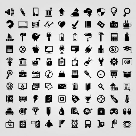 big set of web apps icons, internet icon setのイラスト素材