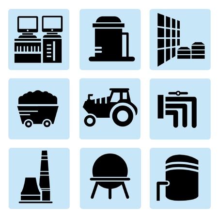 industry iconsのイラスト素材