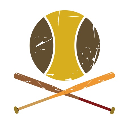 retro baseballのイラスト素材