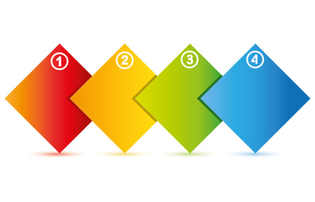 square diagram, business templateのイラスト素材