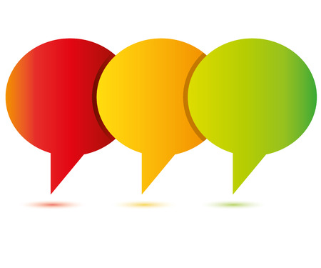 bubble speech diagram, business templateのイラスト素材