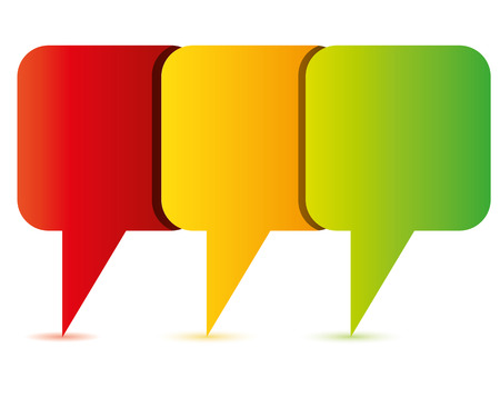 bubble speech diagram, business templateのイラスト素材
