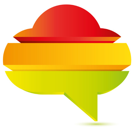 colorful cloud diagram, bubble diagram, business templateのイラスト素材