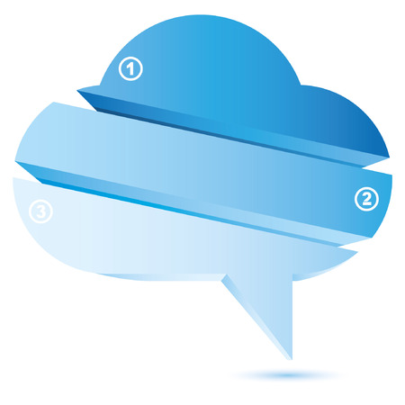 bubble cloud diagramのイラスト素材