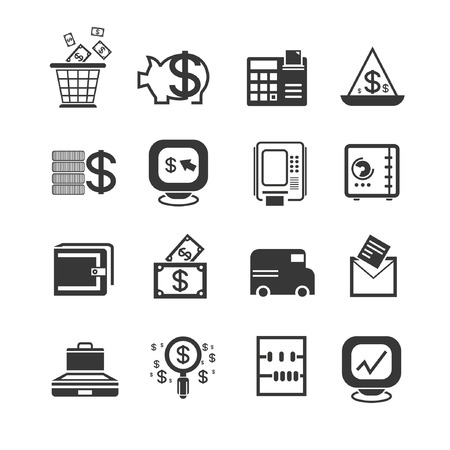 financial icon setのイラスト素材