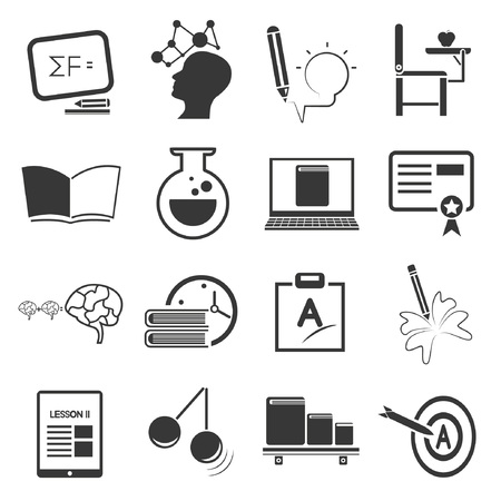 education icon setのイラスト素材