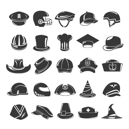 hat icons setのイラスト素材