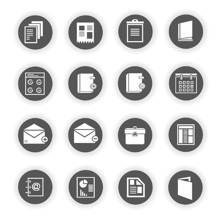 document iconsのイラスト素材
