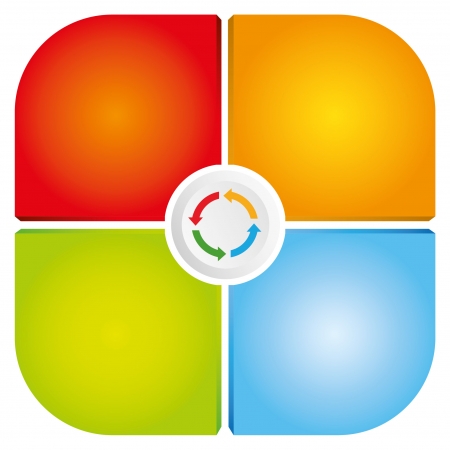 square diagramのイラスト素材