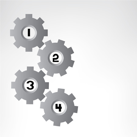 gears diagram template, gear backgroundのイラスト素材