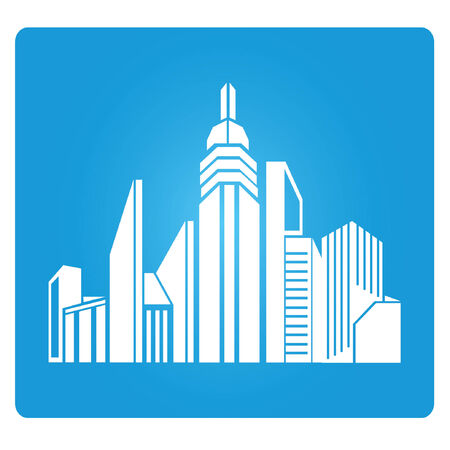 real estate,city scape symbolのイラスト素材