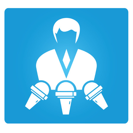 declaration and interview symbolのイラスト素材