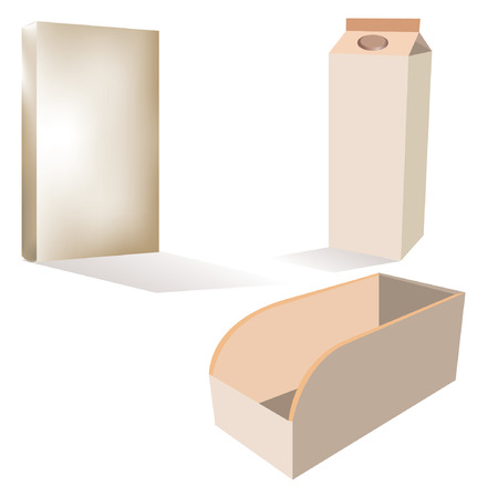 clean box for packaging designのイラスト素材
