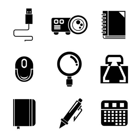 office iconsのイラスト素材
