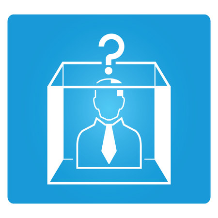 solution, think outside box symbolのイラスト素材