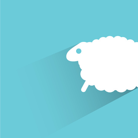 sheep concept backgroundのイラスト素材