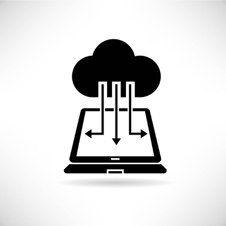 cloud databaseのイラスト素材