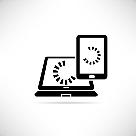 device synchronizationのイラスト素材