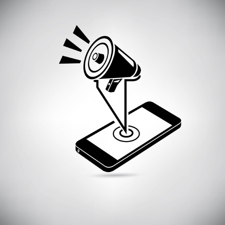 smart phone social mediaのイラスト素材