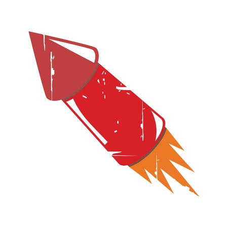 retro rocketのイラスト素材