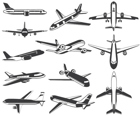 plane iconsのイラスト素材