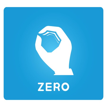zero hand signのイラスト素材