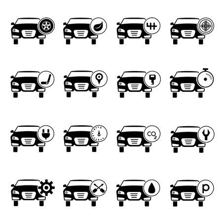 car iconsのイラスト素材