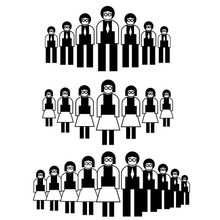 business people, teamwork conceptのイラスト素材