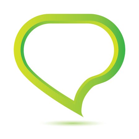 green speech bubbleのイラスト素材