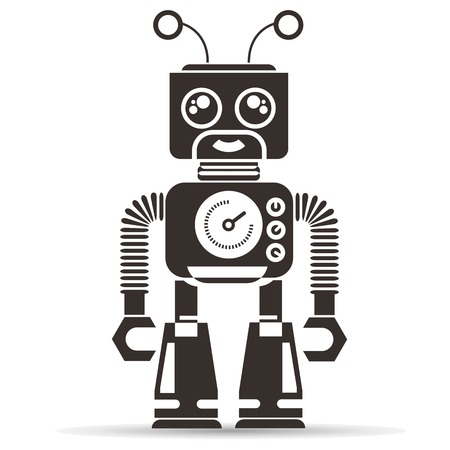 robot, cartoon robotのイラスト素材